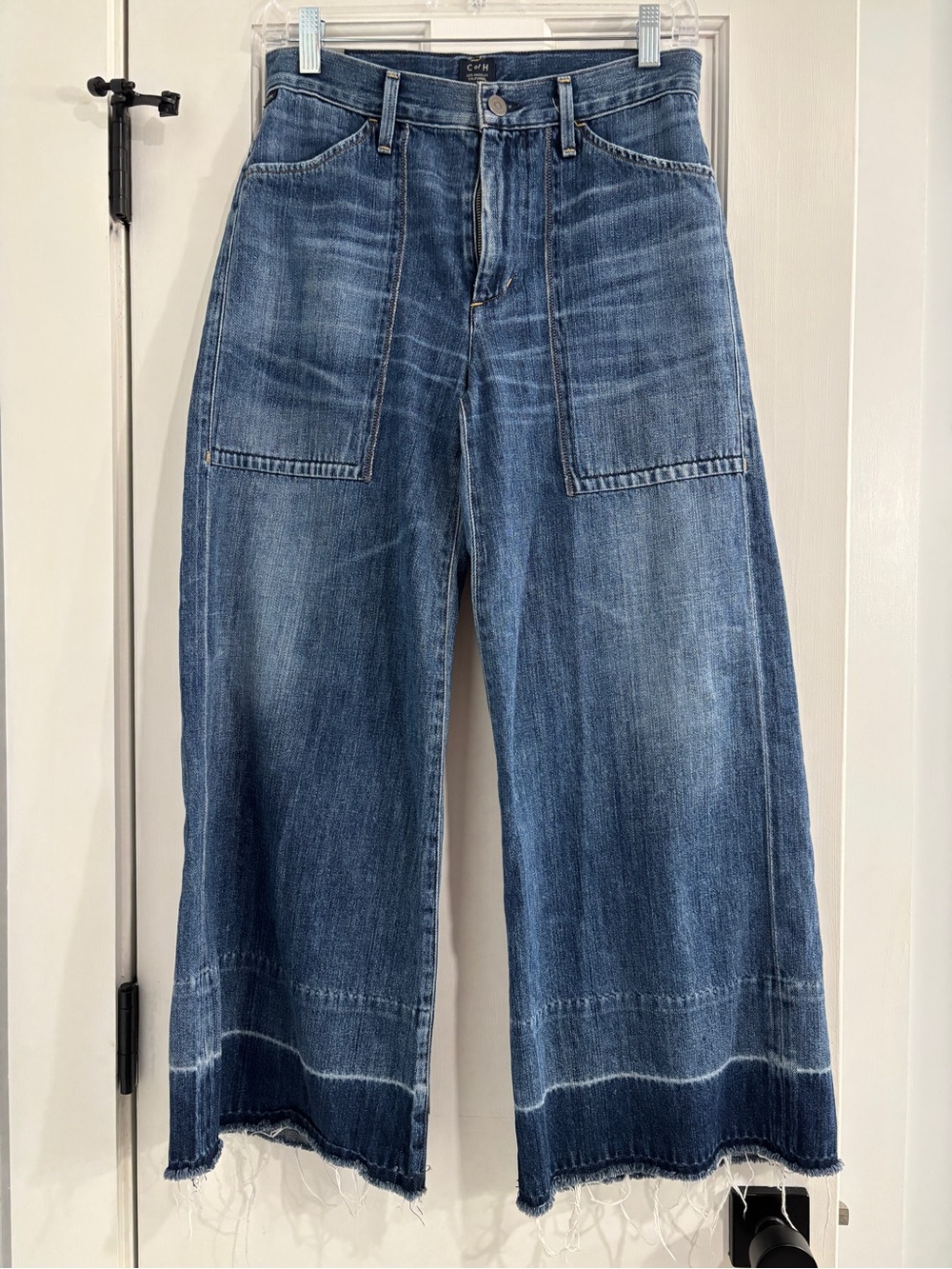 Citizens of Humanity Lyra Crop Wide Leg Jeans - Size 26